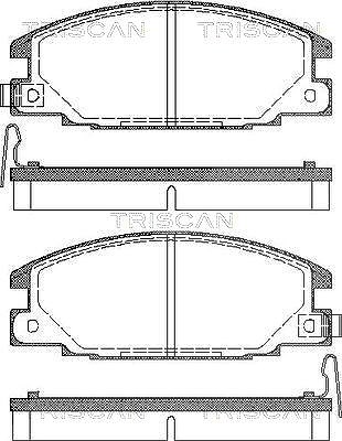 Triscan Bremsbelagsatz, Scheibenbremse [Hersteller-Nr. 811010913] für Isuzu, Opel von TRISCAN