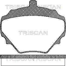 Triscan Bremsbelagsatz, Scheibenbremse [Hersteller-Nr. 811017004] für Land Rover, Mg von TRISCAN