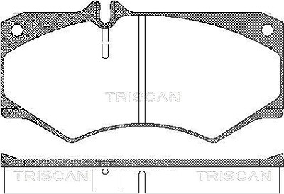 Triscan Bremsbelagsatz, Scheibenbremse [Hersteller-Nr. 811023774] für Mercedes-Benz, VW von TRISCAN