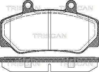 Triscan Bremsbelagsatz, Scheibenbremse [Hersteller-Nr. 811027935] für Volvo von TRISCAN