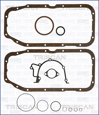 Triscan Dichtungssatz, Kurbelgehäuse [Hersteller-Nr. 595-5054] für Caterham, Lada, Opel, Vauxhall, Vm, Westfield von TRISCAN