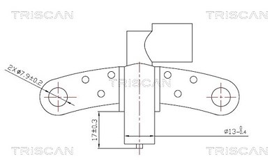 Triscan Impulsgeber, Kurbelwelle [Hersteller-Nr. 885525102] für Dacia, Renault von TRISCAN