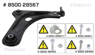 Triscan Lenker, Radaufhängung [Hersteller-Nr. 850028567] für Citroën, Ds, Peugeot von TRISCAN