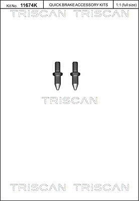 Triscan Schraube, Bremsscheibe [Hersteller-Nr. 8105116015] für Abarth, Alfa Romeo, Citroën, Fiat, Ford, Opel, Peugeot, Vauxhall von TRISCAN