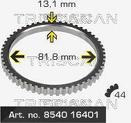 Triscan Sensorring, ABS [Hersteller-Nr. 854016401] für Ford von TRISCAN