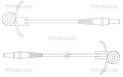 Triscan Warnkontakt, Bremsbelagverschleiß [Hersteller-Nr. 811510004] für Citroën, Fiat, Peugeot von TRISCAN