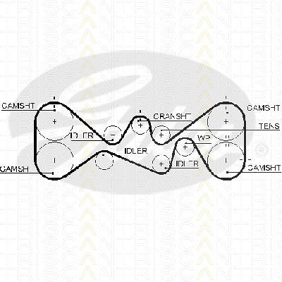Triscan Zahnriemen [Hersteller-Nr. 86455612xs] für Subaru von TRISCAN