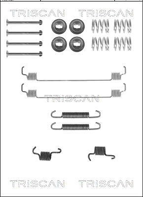 Triscan Zubehörsatz, Bremsbacken [Hersteller-Nr. 8105102587] für Nissan, Renault von TRISCAN