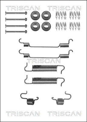 Triscan Zubehörsatz, Bremsbacken [Hersteller-Nr. 8105102588] für Opel, Renault, Vauxhall von TRISCAN