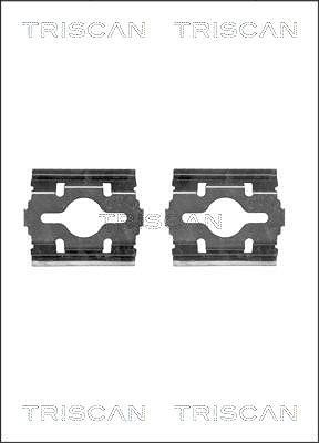 Triscan Zubehörsatz, Scheibenbremsbelag [Hersteller-Nr. 8105101638] für Citroën, Fiat, Iveco, Nissan, Peugeot, Renault, Renault Trucks von TRISCAN