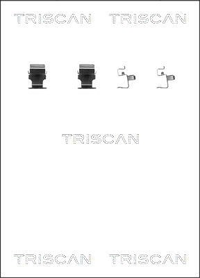 Triscan Zubehörsatz, Scheibenbremsbelag [Hersteller-Nr. 8105421590] für Citroën, Mitsubishi, Peugeot von TRISCAN