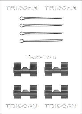 Triscan Zubehörsatz, Scheibenbremsbelag [Hersteller-Nr. 8105171001] für Ford, Iveco, Land Rover, Lti von TRISCAN
