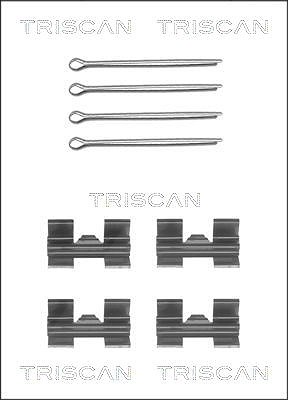 Triscan Zubehörsatz, Scheibenbremsbelag [Hersteller-Nr. 8105171001] für Alfa Romeo, Ford, Iveco, Land Rover, Ldv, Lti von TRISCAN