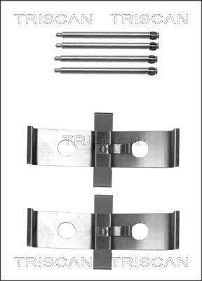 Triscan Zubehörsatz, Scheibenbremsbelag [Hersteller-Nr. 8105101640] für Citroën, Fiat, Mitsubishi, Opel, Peugeot, Subaru, Tesla, Vauxhall, Volvo von TRISCAN