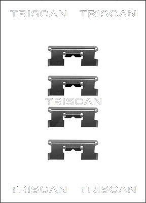 Triscan Zubehörsatz, Scheibenbremsbelag [Hersteller-Nr. 8105401438] für Honda, Rover, Subaru, Suzuki von TRISCAN