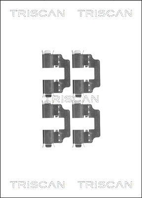 Triscan Zubehörsatz, Scheibenbremsbelag [Hersteller-Nr. 8105401611] für Honda von TRISCAN