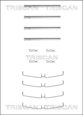 Triscan Zubehörsatz, Scheibenbremsbelag [Hersteller-Nr. 8105271359] für Jaguar, Volvo von TRISCAN