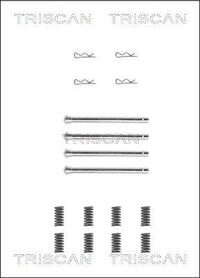 Triscan Zubehörsatz, Scheibenbremsbelag [Hersteller-Nr. 8105701435] für Chevrolet, Lada von TRISCAN