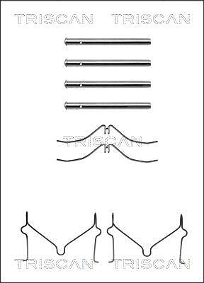 Triscan Zubehörsatz, Scheibenbremsbelag [Hersteller-Nr. 8105501568] für Mazda von TRISCAN