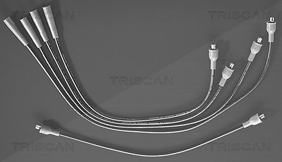 Triscan Zündleitungssatz [Hersteller-Nr. 88604008] für BMW, Daihatsu, Ford, Lada, Mitsubishi, Suzuki von TRISCAN