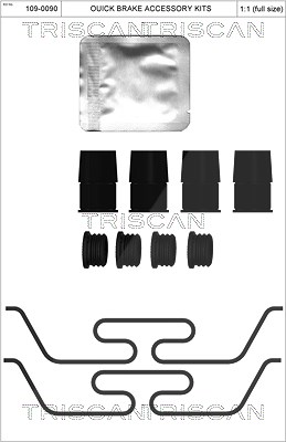 Triscan Zubehörsatz, Scheibenbremsbelag [Hersteller-Nr. 8105101678] für Jaguar, Land Rover, Volvo, VW von TRISCAN
