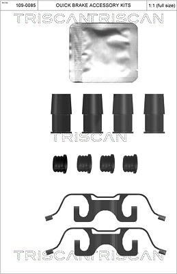 Triscan Zubehörsatz, Scheibenbremsbelag [Hersteller-Nr. 8105231624] für Audi, Mercedes-Benz von TRISCAN