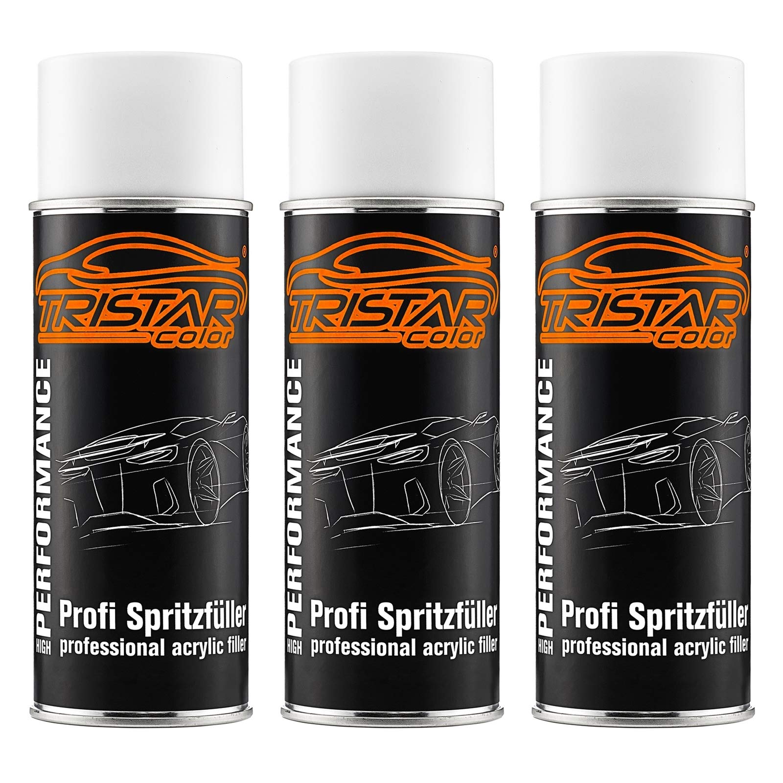 TRISTARcolor Füller Spritzfüller Haftgrund Grundierung Spritzspachtel für Autolack weiß 3 x Spraydose 400 ml TRISTARcolor Füller Spritzfüller Haftgrund Grundierung Spritzspachtel für Autolack weiß 3 x Spraydose 400 ml von TRISTARcolor
