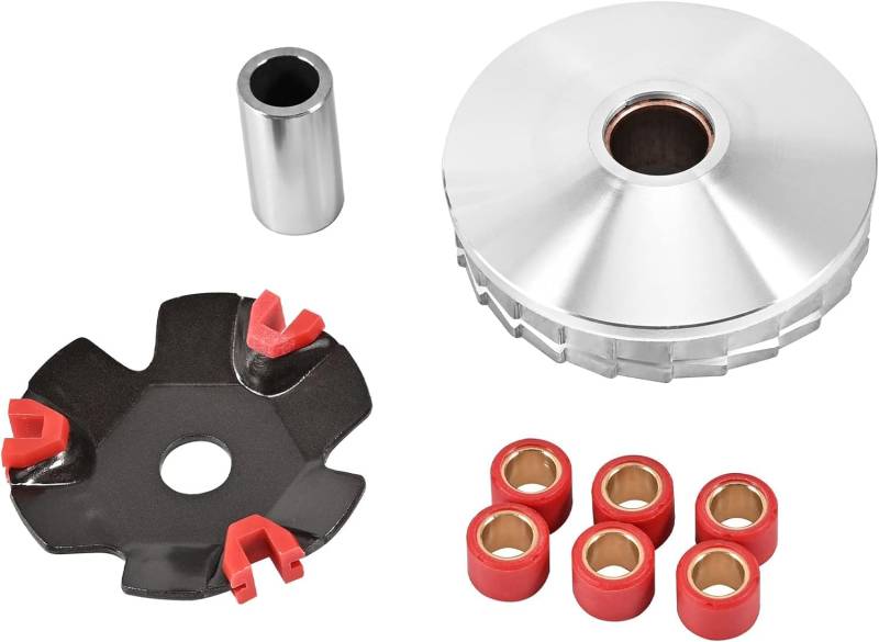 Hochleistungs-Variomatik Variator mit 6,5 Gramm Kupferrollengewichten für chinesische Motorroller Moped ATV Go Kart Taotao GY6 50cc 80cc 1P39QMB 1P47QMD (GY6 50/80) von TRKIMAL