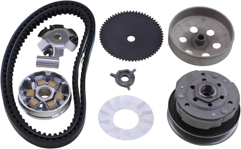 Trkimal GY6 49cc 50cc Kupplungssatz Austausch des hinteren Kupplungssatzes und Variomatik mit 669 729 Riemen, passend für 139QMB GY6 50cc Motor Scooter Atv und Go karts Taotao Roketa Sunl von TRKIMAL