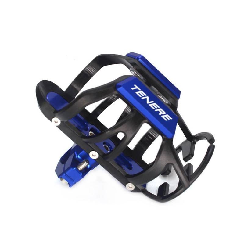 Für Yamaha TENERE XT660Z TENERE Xt660z CNC Motorrad Lenker Stoßstange Getränkehalter Getränkehalter(BLAU) von TRNMOP