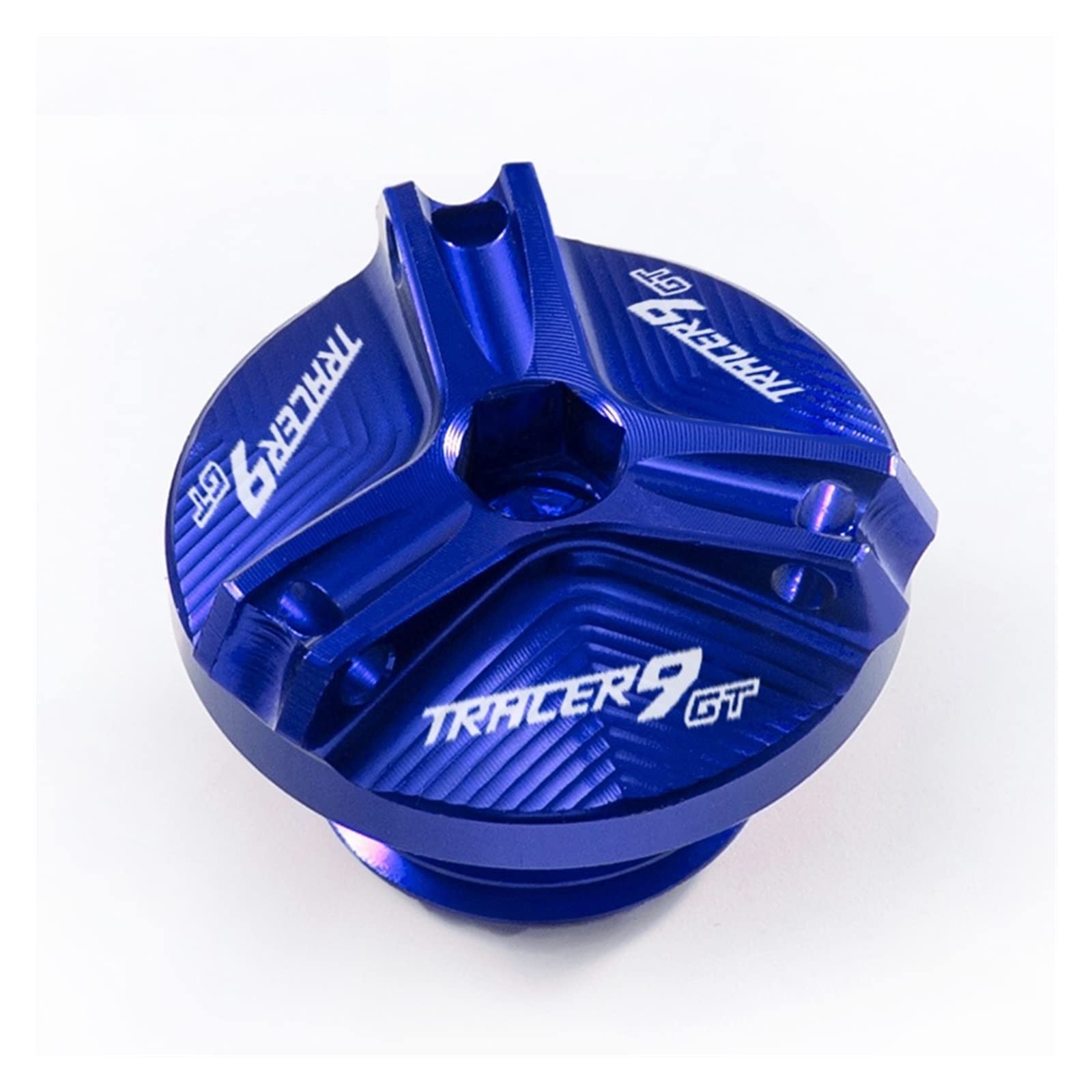 Für Yamaha Tracer 9 Gt 2021 Tracer 9GT TRACER9 GT 2021 2022 Motorrad Öleinfülldeckel Ölfilterdeckel Zubehör(BLAU) von TRNMOP