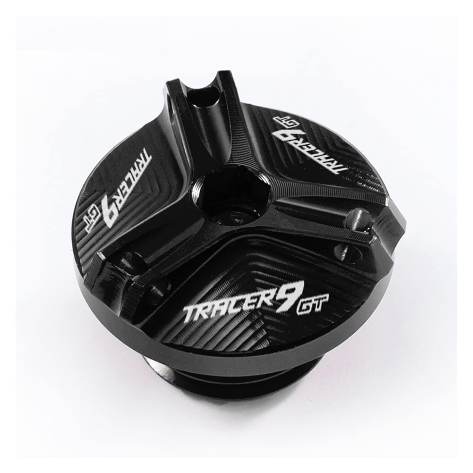 Für Yamaha Tracer 9 Gt 2021 Tracer 9GT TRACER9 GT 2021 2022 Motorrad Öleinfülldeckel Ölfilterdeckel Zubehör(SCHWARZ) von TRNMOP