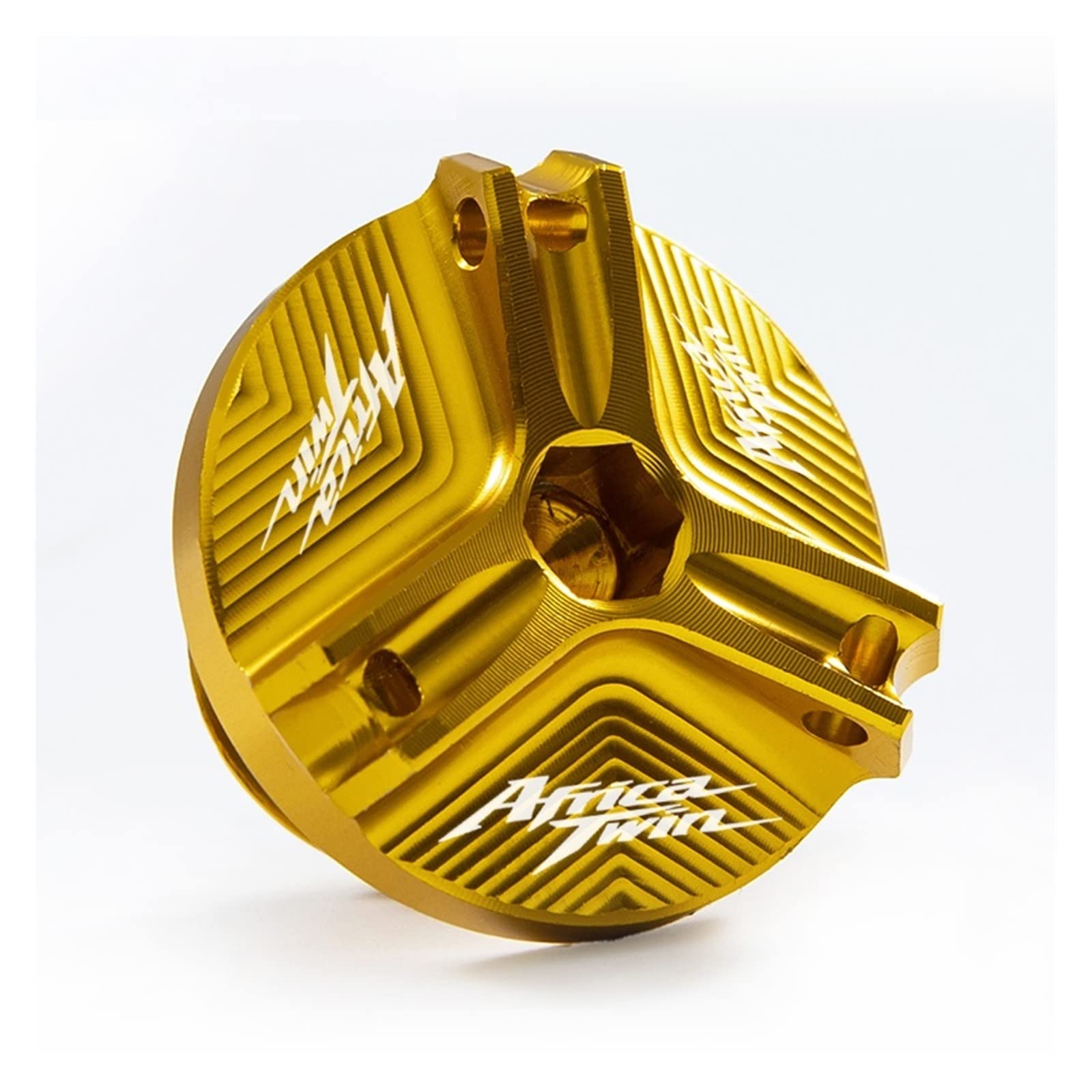 TRNMOP Für Honda Africa Twin CRF 1100 1000 L CRF1100L CRF1000L Motorrad-Öleinfülldeckel Ölfilterdeckel Zubehör(Gold) von TRNMOP