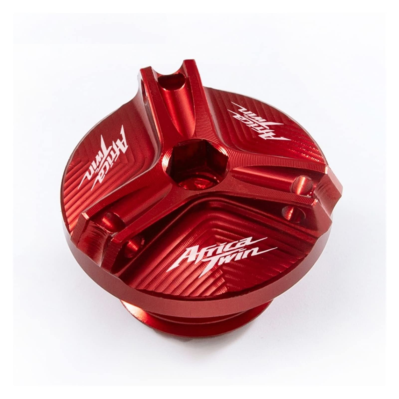 TRNMOP Für Honda Africa Twin CRF 1100 1000 L CRF1100L CRF1000L Motorrad-Öleinfülldeckel Ölfilterdeckel Zubehör(ROT) von TRNMOP