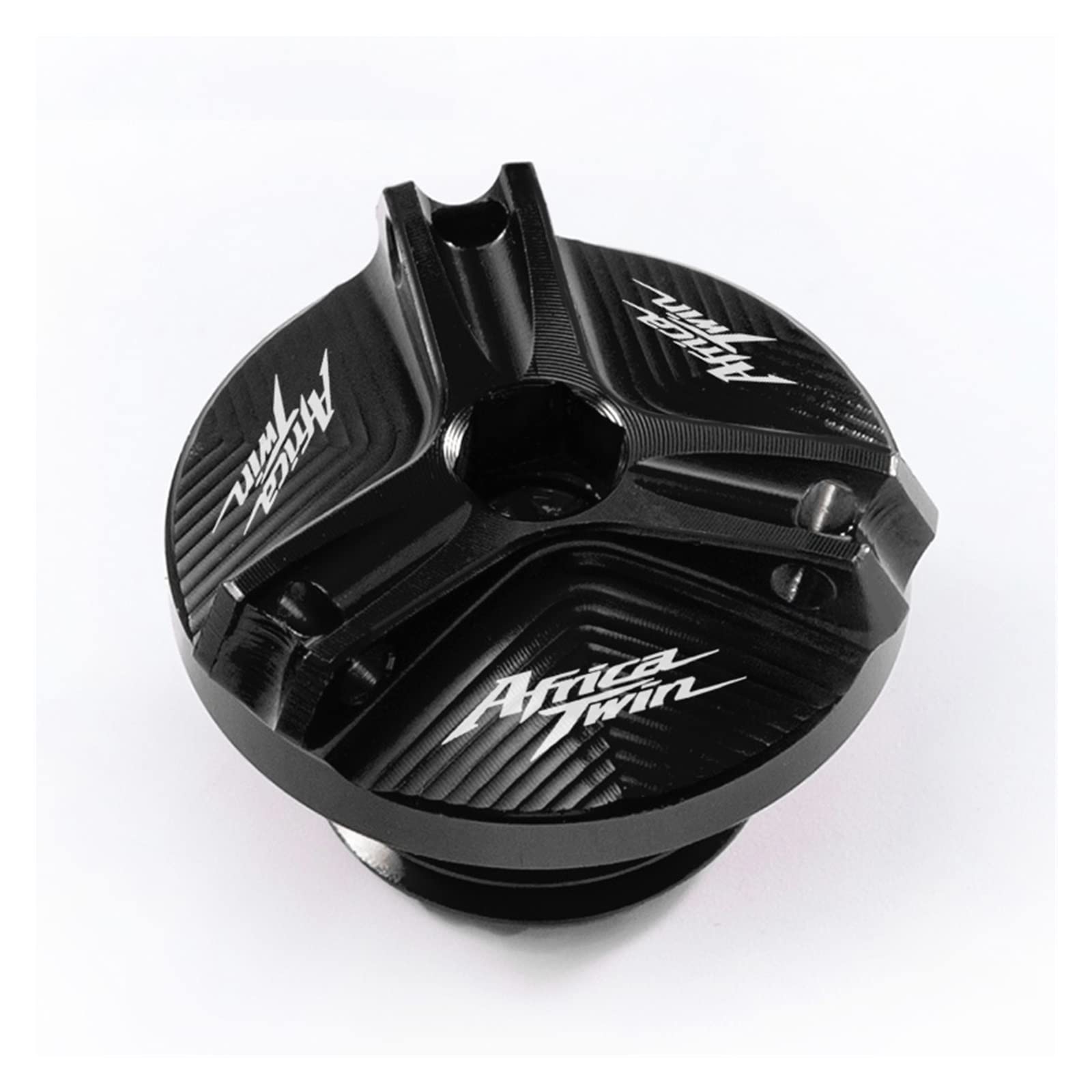 TRNMOP Für Honda Africa Twin CRF 1100 1000 L CRF1100L CRF1000L Motorrad-Öleinfülldeckel Ölfilterdeckel Zubehör(SCHWARZ) von TRNMOP