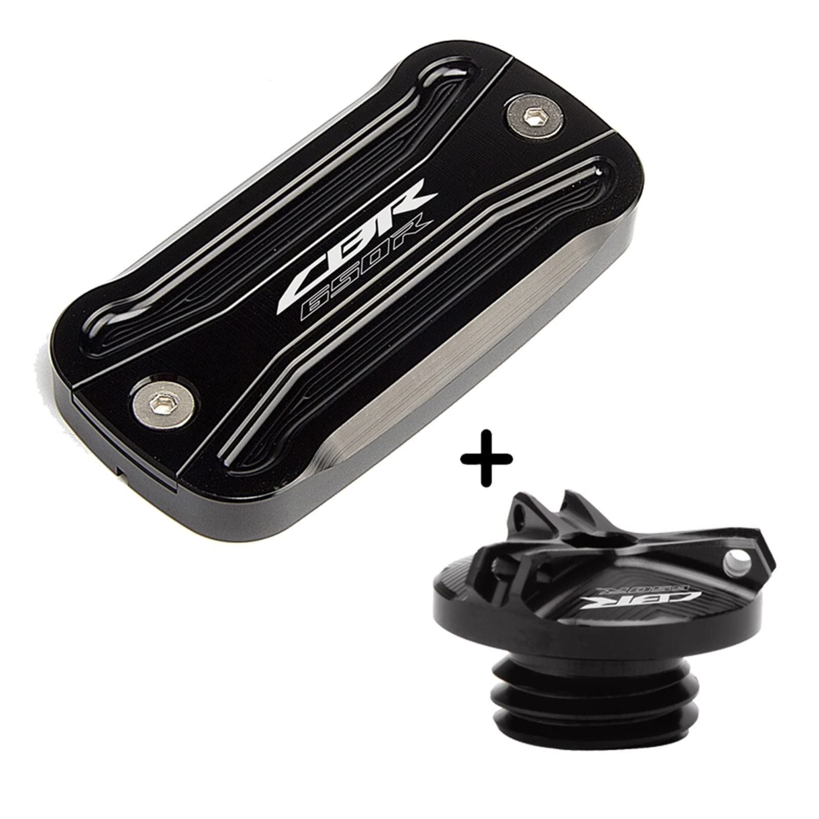 TRNMOP Für Honda CBR650R CBR 650R CBR 650 R 2019-2022 Motorrad Tankdeckel Vordere Bremsflüssigkeitsbehälter Abdeckung Motoröl Einfülldeckel(A) von TRNMOP