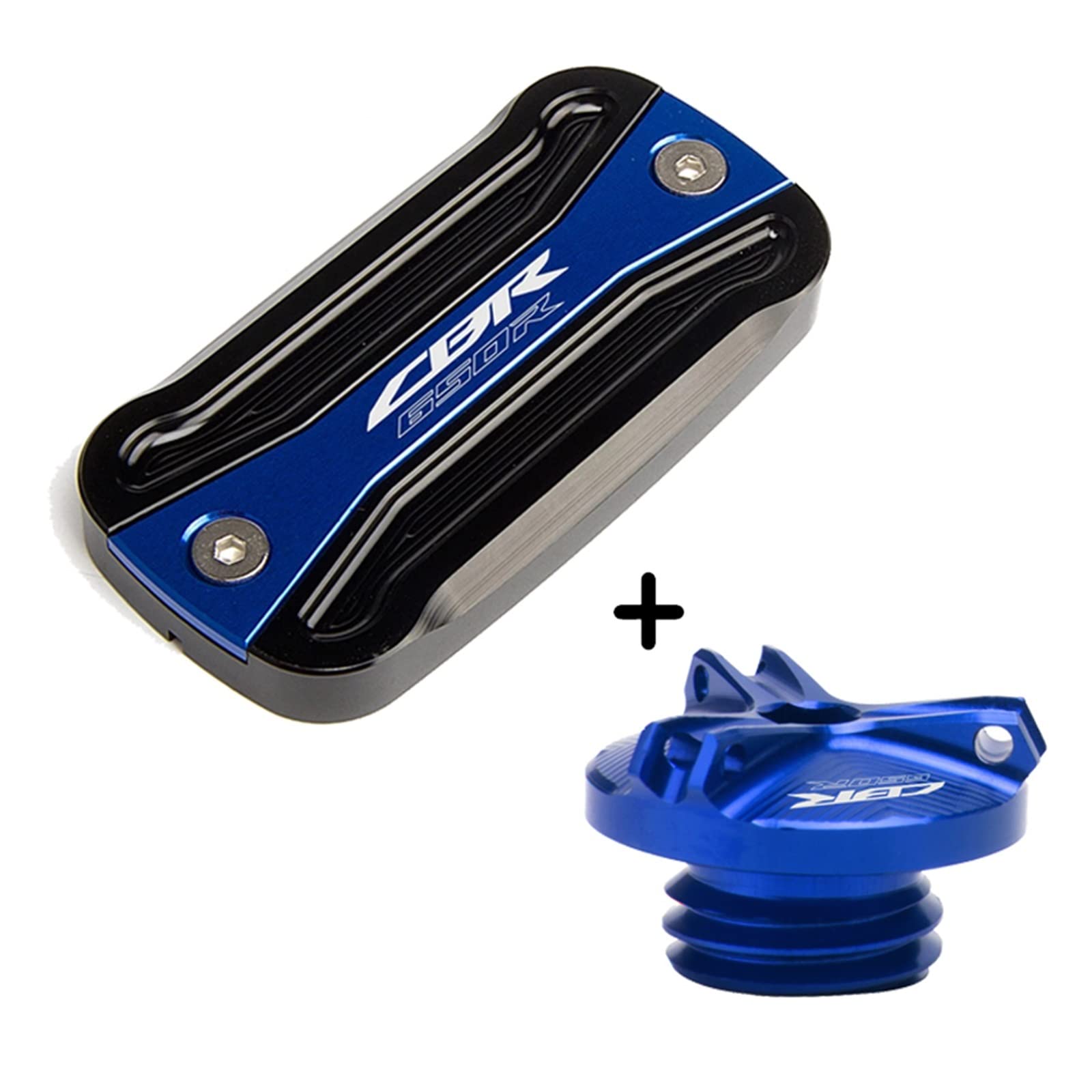 TRNMOP Für Honda CBR650R CBR 650R CBR 650 R 2019-2022 Motorrad Tankdeckel Vordere Bremsflüssigkeitsbehälter Abdeckung Motoröl Einfülldeckel(B) von TRNMOP