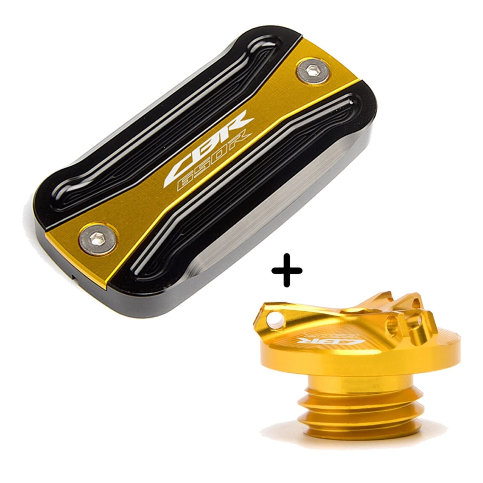 TRNMOP Für Honda CBR650R CBR 650R CBR 650 R 2019-2022 Motorrad Tankdeckel Vordere Bremsflüssigkeitsbehälter Abdeckung Motoröl Einfülldeckel(C) von TRNMOP