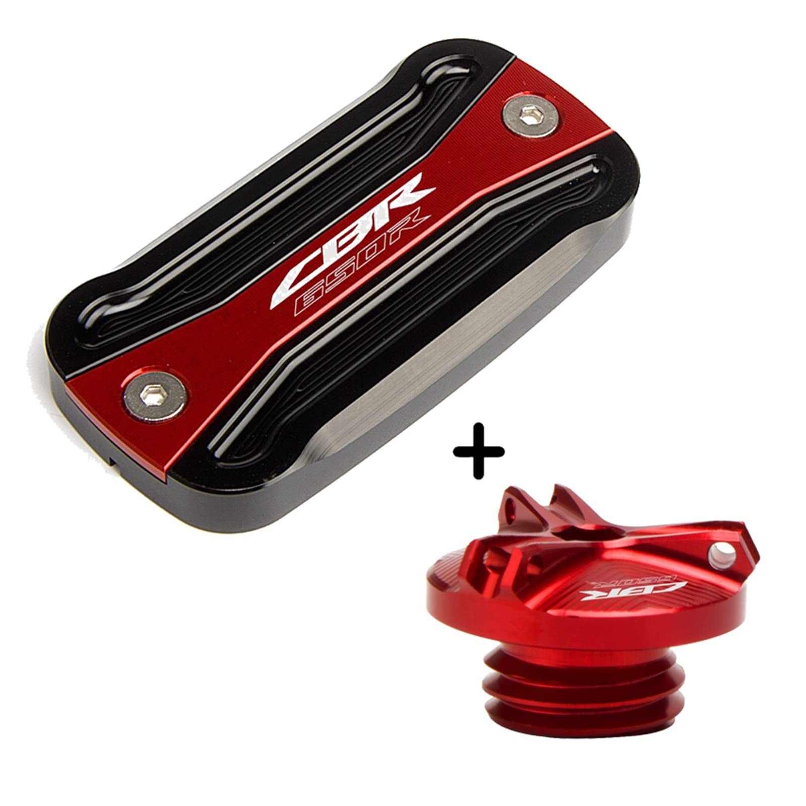 TRNMOP Für Honda CBR650R CBR 650R CBR 650 R 2019-2022 Motorrad Tankdeckel Vordere Bremsflüssigkeitsbehälter Abdeckung Motoröl Einfülldeckel(E) von TRNMOP