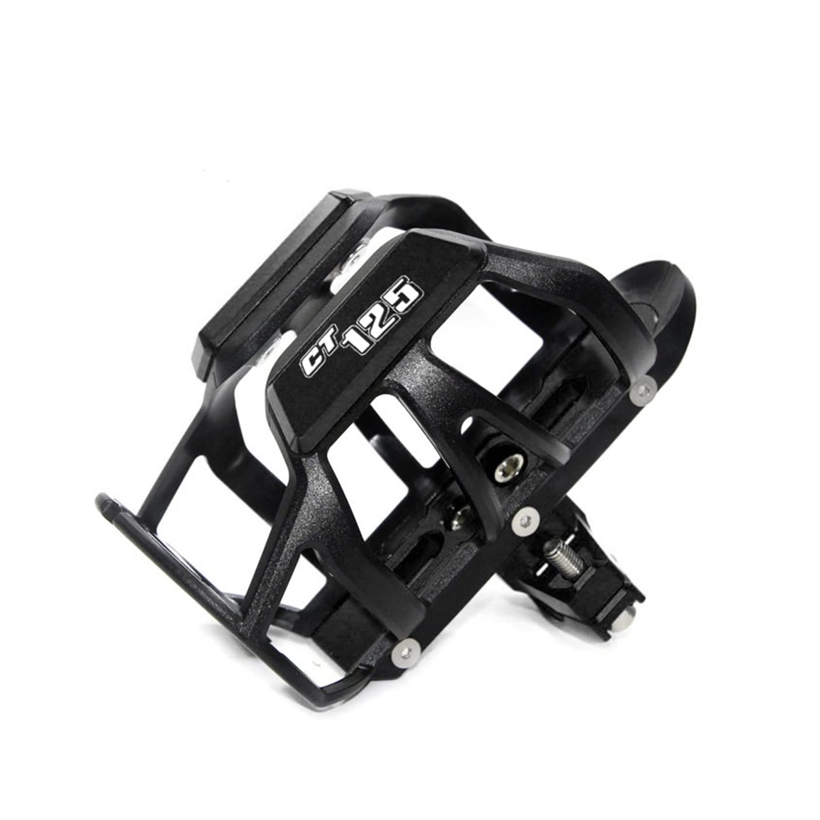 TRNMOP Für Honda CT125 CT 125 CNC Motorrad Lenker Stoßstange Getränkehalter Getränkehalter(SCHWARZ) von TRNMOP