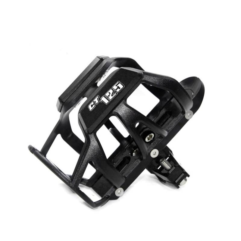 TRNMOP Für Honda CT125 CT 125 CNC Motorrad Lenker Stoßstange Getränkehalter Getränkehalter(SCHWARZ) von TRNMOP