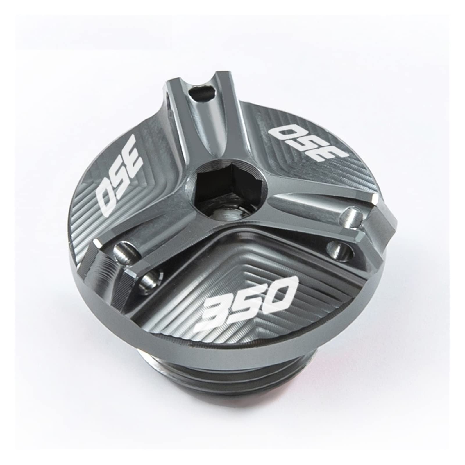 TRNMOP Für Honda Forza 350 FORZA350 NSS350 2018-2022 Motorrad Öleinfülldeckel Ölfilterdeckel Zubehör(Grau) von TRNMOP