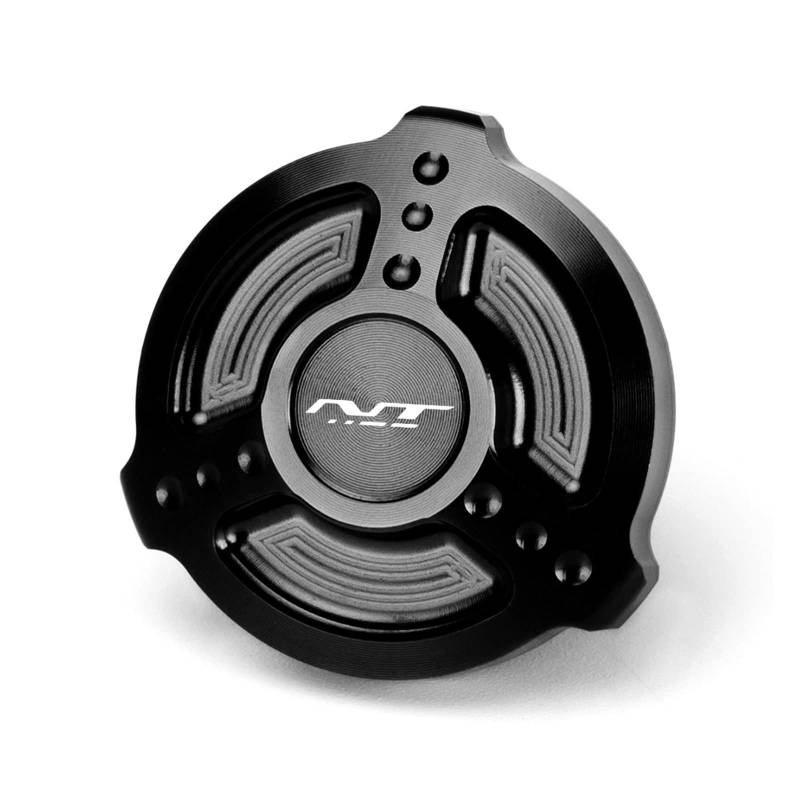TRNMOP Für Honda NT1100 NT 1100 2022 2023 Motorrad Motor Ölfilter Cup Plug Cover Zubehör Aluminium Ölfilterdeckel(SCHWARZ) von TRNMOP