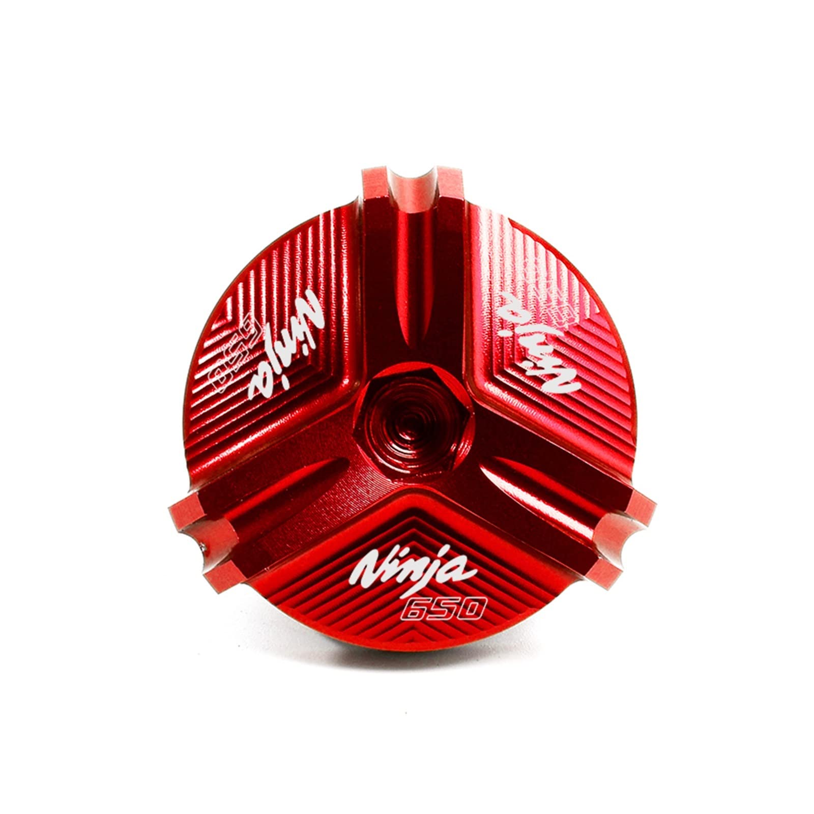 TRNMOP Für Kawasaki Ninja 650 NINJA650 2017-2022 Motorrad Zubehör Aluminium Vorne Hinten Bremsflüssigkeitsbehälter Deckel Öleinfülldeckel(ROT) von TRNMOP
