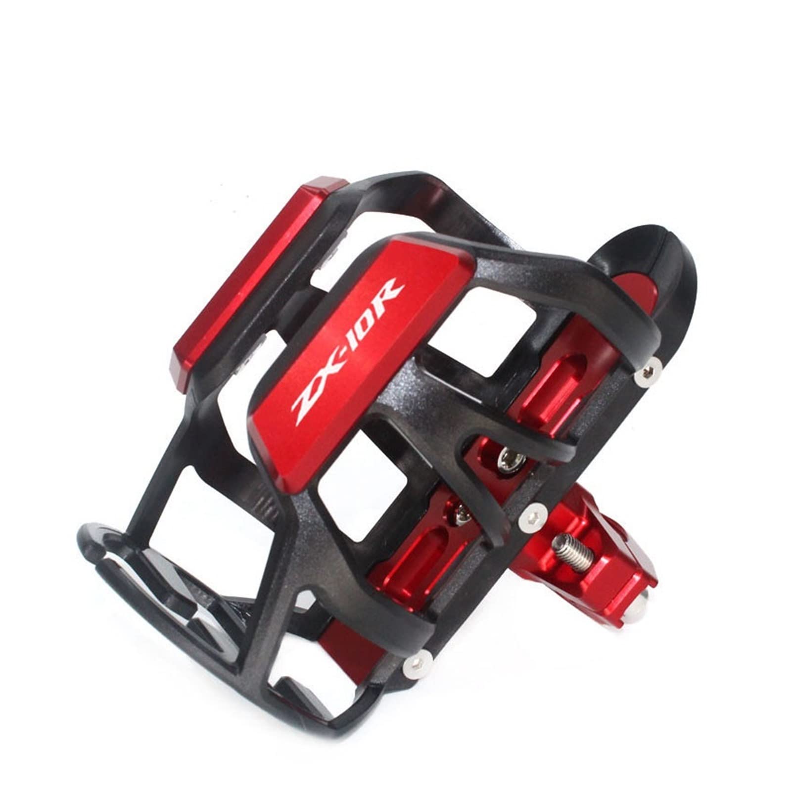 TRNMOP Für Kawasaki Ninja ZX-6R ZX-10R ZX6R ZX10R ZX 6R ZX 10R CNC Motorrad Lenker Stoßstange Getränkehalter Getränkehalter(Red G) von TRNMOP