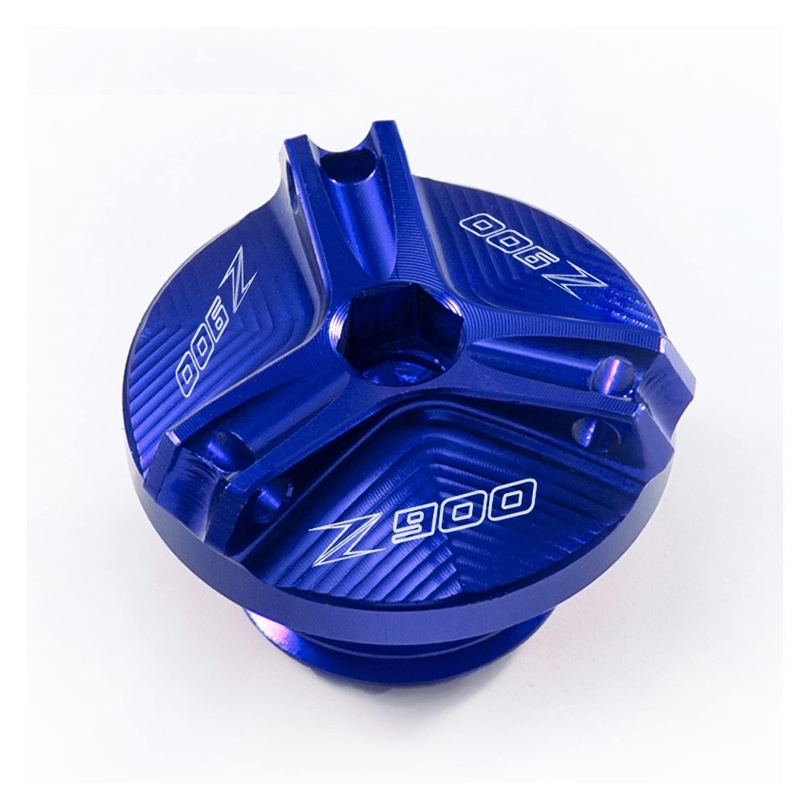 TRNMOP Für Kawasaki Z 900 Z900 Z900RS Z 900rs 2017-2022 Motorrad Öleinfülldeckel Ölfilterdeckel Zubehör(BLAU) von TRNMOP