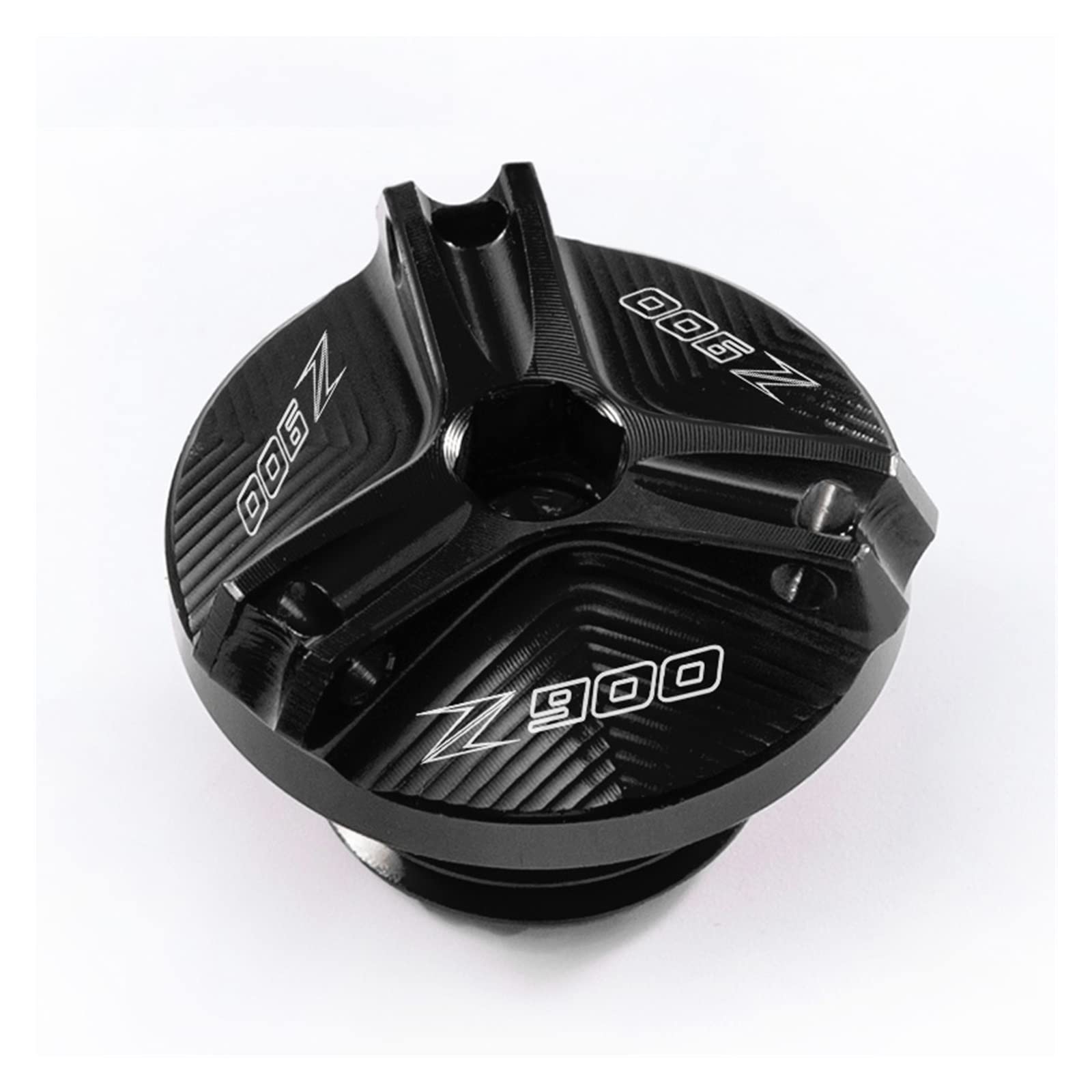 TRNMOP Für Kawasaki Z 900 Z900 Z900RS Z 900rs 2017-2022 Motorrad Öleinfülldeckel Ölfilterdeckel Zubehör(SCHWARZ) von TRNMOP