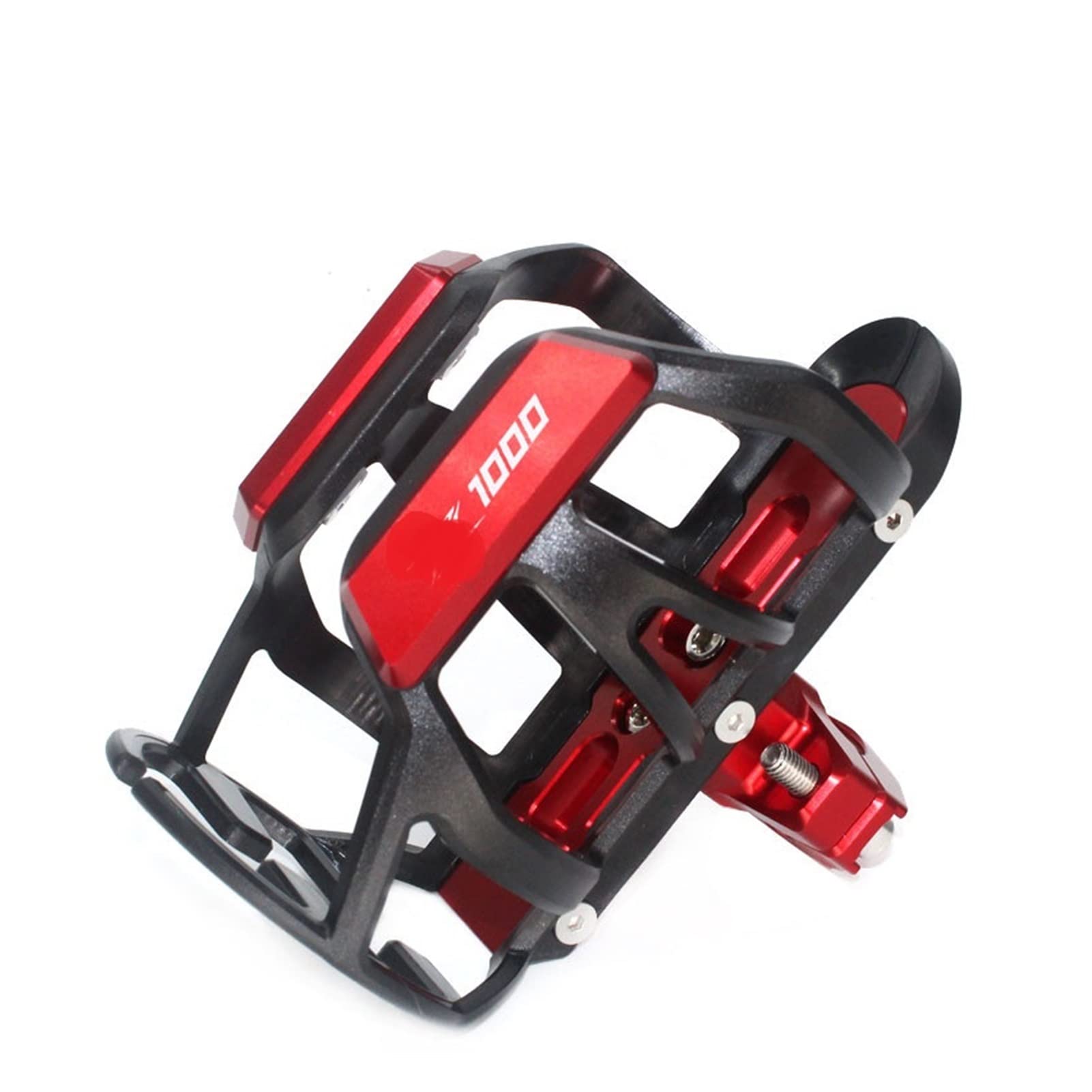 TRNMOP Für Kawasaki Z1000 Z 1000 Z1000SX Z 1000SX CNC Motorrad Lenker Stoßstange Getränkehalter Getränkehalter(ROT) von TRNMOP