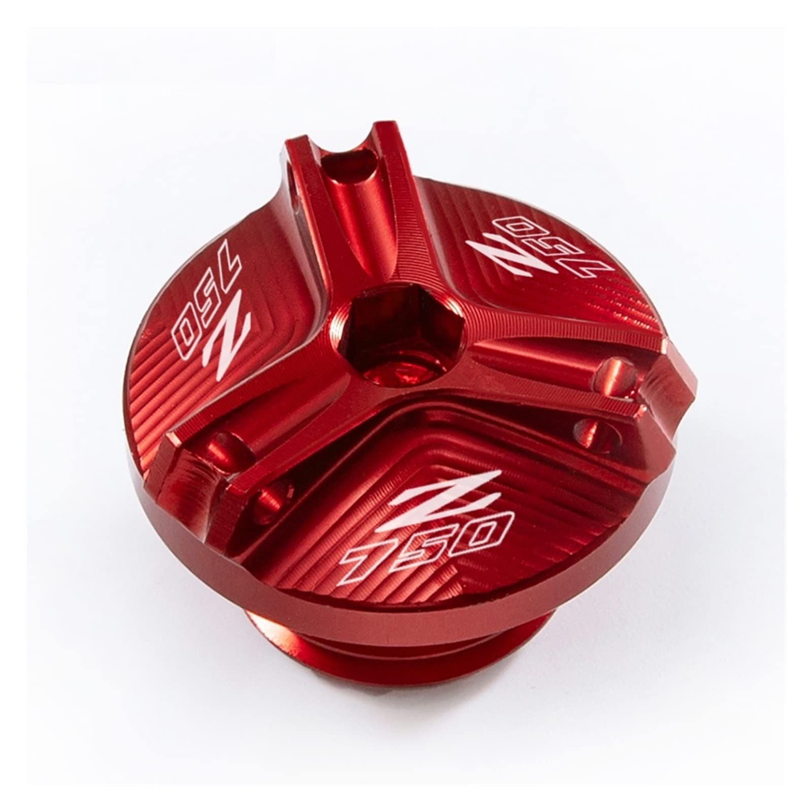 TRNMOP Für Kawasaki Z750 Z 750 Z750S 2004-2012 Motorrad Öleinfülldeckel Ölfilterdeckel Zubehör(ROT) von TRNMOP
