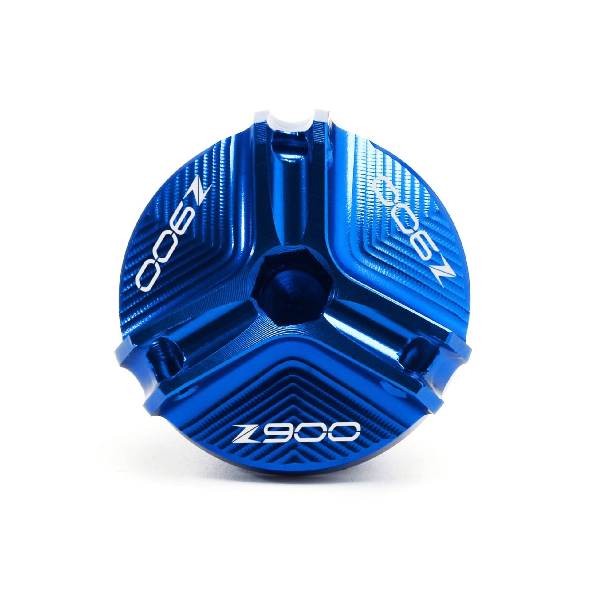 TRNMOP Für Kawasaki Z900 Z 900 ABS 2017-2022 2021 Motorradzubehör Vorderer Hinterer Bremsflüssigkeitsbehälterdeckel Deckel Öleinfülldeckel(BLAU) von TRNMOP